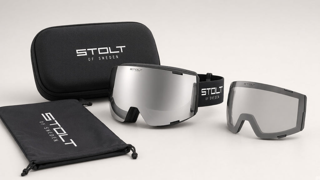 ST-50 Black Ski Goggles with Spare Lens