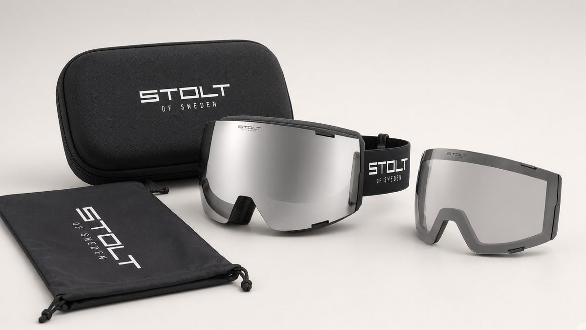 ST-50 Black Ski Goggles with Spare Lens
