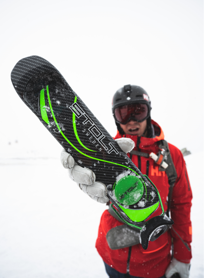 BootSki ADULT SIZE Carbon Green